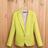 Candy-colored Women Suit Long Sleeves Coat 2022 New Fashion Jacket Blazer Vogue Lined With Striped Single Button Blazers Jacket