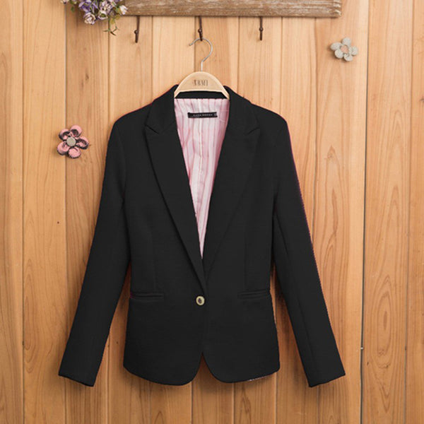 Candy-colored Women Suit Long Sleeves Coat 2022 New Fashion Jacket Blazer Vogue Lined With Striped Single Button Blazers Jacket