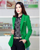 Career Women Blazers And Jackets Spring Autumn Fashion Long Sleeve Blaser Coat Female Green Black Ladies Blazer Mujer C02