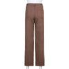 Carpenter Jeans In Brown High Waist Loose Straight Leg Jeans Women 2022 Y2k Casual Streetwear Female Pants Baggy Trouser