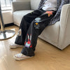 Cartoon Jeans Women Cute Hip Hop Pants Loose Rock Jeans Harajuku Autumn High Street Casual Funny Pant Streetwear Female