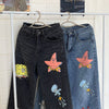 Cartoon Jeans Women Cute Hip Hop Pants Loose Rock Jeans Harajuku Autumn High Street Casual Funny Pant Streetwear Female