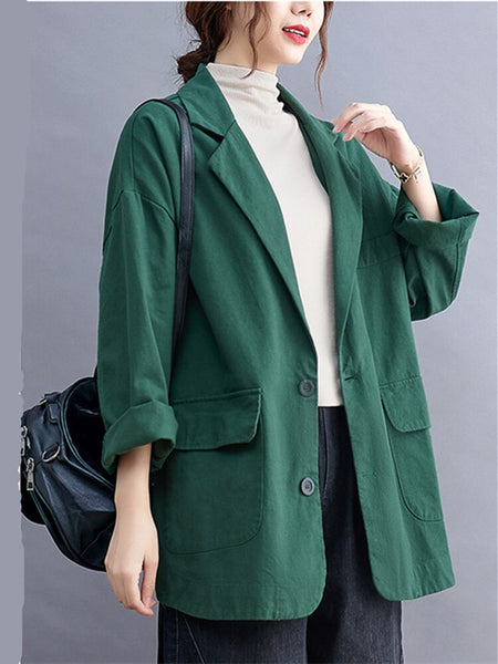 Casual Blazer 2023 Korea Style Autumn Outwear Blazers ELegant Lady Office Work Clothes Suits Oversize Spring Coats