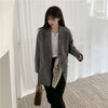 Casual Blazers Students Daily Loose Retro Stylish Single-breasted  Korean Style All-match College Clothes Cozy Mujer
