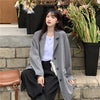 Casual Blazers Students Daily Loose Retro Stylish Single-breasted  Korean Style All-match College Clothes Cozy Mujer