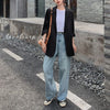 Casual Blazers Women Black Classical Office Ladies Lazy Ulzzang All-match Loose Leisure Trendy Vintage Stylish Female Students
