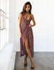 Casual Bohemian Women Dress Summer 2023 Sexy Boho Dresses Maxi Robe Floral Spaghetti Strap Dot Printed Backless Beach Long Dress