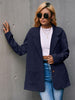 Casual Corduroy Blazer Women 2023 Ropa Mujer Solid Color Single Button Long Sleeve Jackets Casual All-match Blazer Women