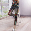 Casual Denim skinny jeans woman Pant Femme Pencil Jeans Trousers Bronzing Painted Pattern Jeans Denim Trousers