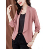 Casual Solid Loose Shirring Blazer Women's Clothing 2023 Autumn Oversized Korean Tops All-match Office Lady Suits