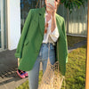 Casual Loose Lapels Ladies Blazer Full Sleeves Single-Breasted Solid Women'S Blazer Tops Women'S Coats In The Spring And Fall