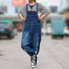 Casual Loose Plus Size Denim Overalls Women Ripped Jean Jumpsuit Boyfriend Wide Leg Jeans Harem Pants Trousers