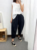 Casual Nine-Point Pants Women's Summer Thin Section Loose And Thin Wide-Leg Harem Pants High Waist Cotton Linen Pencil Pants