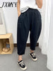 Casual Nine-Point Pants Women's Summer Thin Section Loose And Thin Wide-Leg Harem Pants High Waist Cotton Linen Pencil Pants