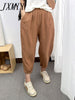 Casual Nine-Point Pants Women's Summer Thin Section Loose And Thin Wide-Leg Harem Pants High Waist Cotton Linen Pencil Pants