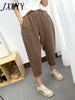 Casual Nine-Point Pants Women's Summer Thin Section Loose And Thin Wide-Leg Harem Pants High Waist Cotton Linen Pencil Pants
