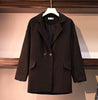 Casual Plus Size Women's Clothing 2022 Spring Autumn Blazers Jackets Women Plaid Skirts + Blazer Coats 2 two-piece Suit B143