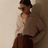 Casual Polo Collar Pullover Autumn Knitted Women's Sweater Winter Loose Elegant Knitwear Female Solid Long Sleeve Warm Jumper
