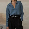 Casual Polo Collar Pullover Autumn Knitted Women's Sweater Winter Loose Elegant Knitwear Female Solid Long Sleeve Warm Jumper