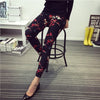 Casual Polyester Women's Leggings High Elastic Legins Fitness Nine Pants Plaid Fashion Clothings aptitud Legging For Women
