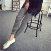 Casual Polyester Women's Leggings High Elastic Legins Fitness Nine Pants Plaid Fashion Clothings aptitud Legging For Women