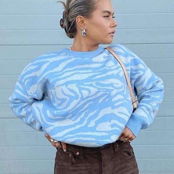 Casual Pullover Sweater Women Winter Top O Neck Long Sleeve Oversized Knitted Sweaters Y2K Loose Jumper Sueter Mujer