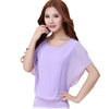 Casual Shirt New Fashion 2022 Womens Tops Famale Summer Chiffon Blouse Plus Size Ruffle Batwing Short Sleeve O-neck S-5XL