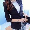 Casual Single Button Ladies Blazers Women Spring Autumn Female Suit Jacket Blazer Femme Blazer Solid Color Mujer  Tops MZ1497