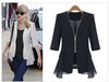 Casual Small Suit Women Blazer Female 2022 Summer Thinself-Cultivation Net Red Large Size 5XL Chiffon Jacket Cardigan Outside