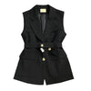 Casual Solid Color Sleeveless Ladies Jacket Vest Female Autumn  Slim Ladies Suit Elegant Women's Blazer