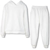 Casual Solid Sets Women Tracksuit Warm Hoodie Sweatshirts And Long Pant Two Piece Sets Ladies Sweatshirt Suits