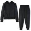Casual Solid Sets Women Tracksuit Warm Hoodie Sweatshirts And Long Pant Two Piece Sets Ladies Sweatshirt Suits