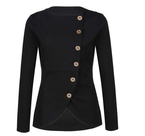 Casual Spring Autumn Women Long Sleeve Blazer Outwear Short Jacket Coat Basic Bomber Jacket Blaser femme