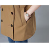 Casual Suit Collar Trench Coat Women Coat Spring Autumn Double Breasted Windbreaker Khaki Short Outerwear Female Clothing
