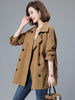 Casual Suit Collar Trench Coat Women Coat Spring Autumn Double Breasted Windbreaker Khaki Short Outerwear Female Clothing