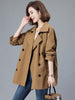Casual Suit Collar Trench Coat Women Coat Spring Autumn Double Breasted Windbreaker Khaki Short Outerwear Female Clothing