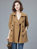 Casual Suit Collar Trench Coat Women Coat Spring Autumn Double Breasted Windbreaker Khaki Short Outerwear Female Clothing