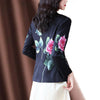 Casual Turn-down Collar Button Printing Blazer Women's Clothing 2023 Autumn Office Lady Coat All-match Suits
