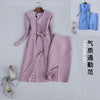 Casual Two Piece Lady Long Blazer + Mini Skirt Set Women Spring Autumn 2022 Female Office OL Outfits Workwear