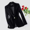 Casual Velvet Suit Jacket Women 2023 Spring Autumn Female Korean Elegant Temperament Slim Outwear Plus Size Lady Blazer Coats