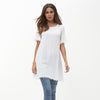 Casual White Cotton Lace Up Women's Shirt 2022 Summer Loose Boho Chic Short Sleeve Tunic Sexy Open Back Tops Blusas 2022 News