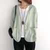Casual Wild Linen Suit Jacket Korean Women's Summer Thin Coat Top Temperament Cotton and Linen Blazer Shirt Coat K541