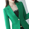 Casual Women Blazers And Jackets 2022 Spring Autumn  Long Sleeve Blaser Coat Female Green Black Ladies Blazer Feminino