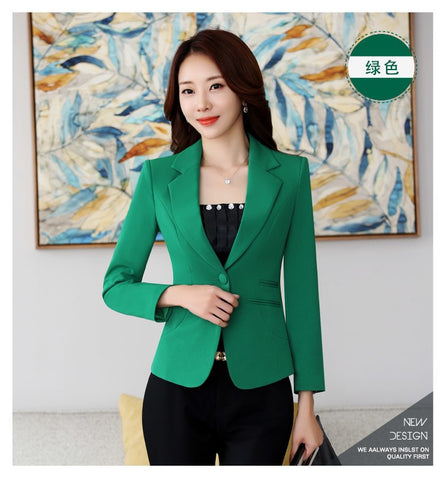 Casual Women Blazers And Jackets Korean Style Female long Sleeve Blaser Coat Femme Plus Size Work Wear Feminino