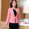 Casual Women Blazers And Jackets Plus Size Elegant Pink Blazer Femme Ceket Bayan Rosa Slim Sky Blue Winter Jacket Women P4C0985