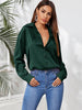 Casual Women Blouse Summer Satin Silk Button Down Shirt Long Sleeve Elegant Office Lady Tops Female Loose Solid Shirts