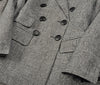 Casual Women Double-Breasted Button coat Plus Size Blaser plaid Blazers Jacket