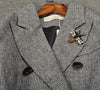 Casual Women Double-Breasted Button coat Plus Size Blaser plaid Blazers Jacket