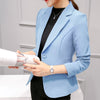 Casual Women Trendy Elegant Blazers Female New Fashion Pockets Jacket Womens Solid Colorful Office Lady Females Thin Short Style