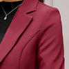 Casual Women Trendy Elegant Blazers Female Pockets Jacket Womens Solid Colorful Office Lady Females Thin Short Style